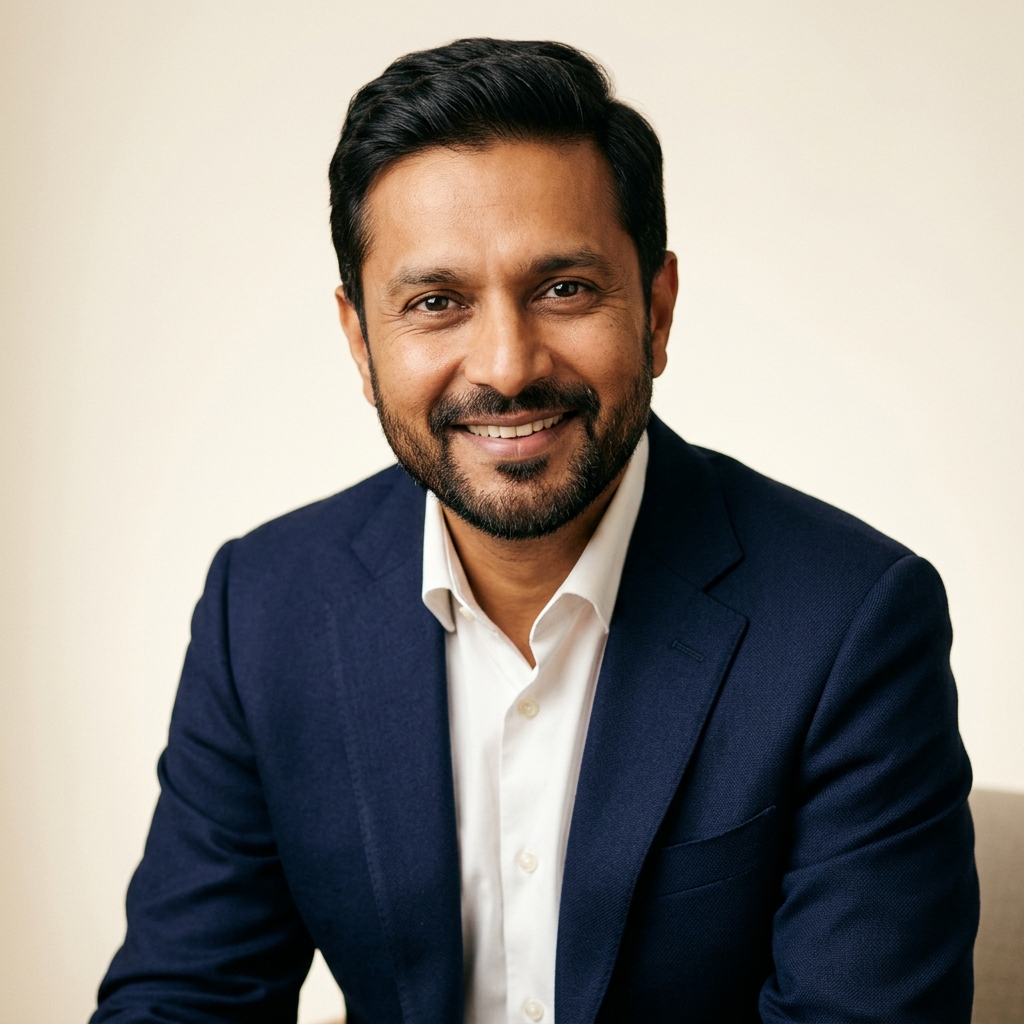 Indian father portrait